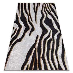 Dywan do prania MIRO 52002.807 Zebra antypoślizgowy - krem / czarny beżowy 140x190 cm - Dywany - miniaturka - grafika 1