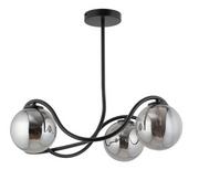Lampy sufitowe - Sufitowa lampa balls VENA 33685 Sigma szare kule szklane czarna - miniaturka - grafika 1