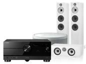 Kino domowe - Yamaha RX-A6A (czarny) + 603 S3 + HTM6 S3 + MusicCast 50 (biały) - miniaturka - grafika 1