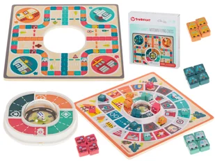 Drewniany chińczyk 2w1 - Gry planszowe Drewniany chińczyk 2w1 - Gry planszowe - miniaturka - grafika 2