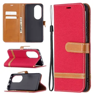 Pokrowiec König Design kompatybilny z pokrowcem na telefon Huawei P50 Pro ze skóry syntetycznej - Etui na telefon w kolorze czerwonym - Etui i futerały do telefonów - miniaturka - grafika 1