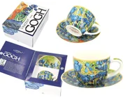 Filiżanki - Filiżanka espresso ze spodkiem - V. van Gogh, Irysy (CARMANI) - miniaturka - grafika 1