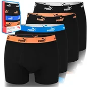 Majtki męskie - Puma Bokserki Męskie Bawełniane Czarne 4 Sztuki Rozmiar S - miniaturka - grafika 1