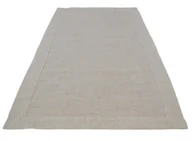 Obrusy i serwetki - Obrus okrągły Natura z lnem boho 140 cm beżowy - miniaturka - grafika 1