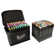 Dekoratorstwo - Markery Alkoholowe 80szt. Mazaki Pisaki ETUI + PODSTAWKA RAGI - miniaturka - grafika 1