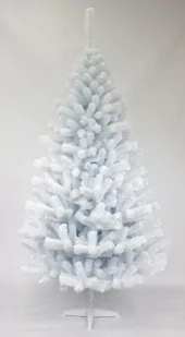 Choinka sztuczna biała 200 cm jodła gęsta - Choinki - miniaturka - grafika 1