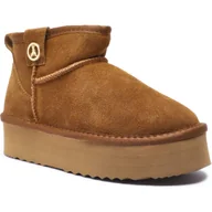 Buty dla dziewczynek - Patrizia Pepe Skórzane śniegowce - miniaturka - grafika 1