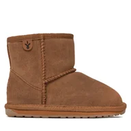 Buty dla chłopców - Śniegowce EMU Australia Wallaby Mini K10103 Brązowy - miniaturka - grafika 1