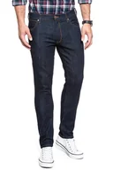 Spodnie męskie - Wrangler Larston Męskie Spodnie Jeansowe Jeansy Dark Rinse W18Sp690A-W34 L32 - miniaturka - grafika 1