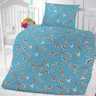 Pościel dla dzieci - Bawełniana pościel dziecięca do łóżeczka Wioska  indiańska, 90 x 135 cm, 45 x 60 cm - miniaturka - grafika 1