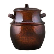 Beczki - Pojemnik garnek ceramiczny kamionka 4 L na ogórki, kapustę, smalec, masło - miniaturka - grafika 1