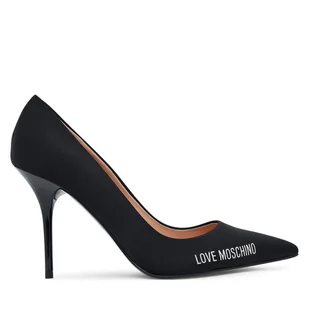 Szpilki LOVE MOSCHINO JA10299G1NIM000040 Czarny - Czółenka - miniaturka - grafika 1