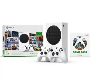 Xbox Series S - 512GB - Game Pass Ultimate 3 m-ce - dodatkowy pad (biały) - Konsole Xbox - miniaturka - grafika 1