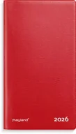 Druki akcydensowe - Mayland-Burde Index Planner kalendarz miesięczny czerwony vinyl 2026 - miniaturka - grafika 1