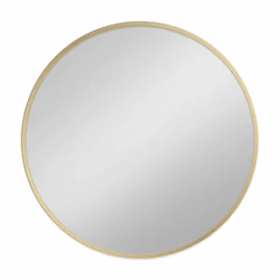 Lustro łazienkowe led barwa neutralna okrągłe 60 cm Circle w ramie złoty Manufaktura Parczówek - Lustra - miniaturka - grafika 1