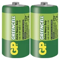 Baterie i akcesoria - Bateria cynkowo-węglowa, C (R14), ogniwo typ C, 1.5V, GP, folia, 2-pack, Greencell - miniaturka - grafika 1