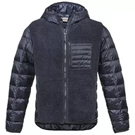 Kurtki męskie - Dolomite Męska kurtka Chaqueta Con Capucha Ms Expedition Polar Baby, ciemnoniebieski, XL - miniaturka - grafika 1