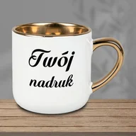 Kubki - Biały kubek Glamour z Twoim nadrukiem 400 ml - miniaturka - grafika 1