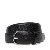 Paski - Pasek Męski Tommy Hilfiger Business Lux 3.5 AM0AM13761 Czarny - miniaturka - grafika 1