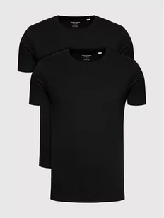 Jones Jack Komplet 2 t-shirtów Basic Crew Neck 12133913 Czarny Regular Fit - Koszulki męskie - miniaturka - grafika 1