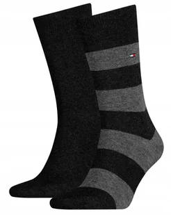 Tommy Hilfiger Skarpety Męskie 39-42 Czarne - Skarpetki męskie - miniaturka - grafika 1