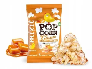 BIO Popcorn do kieszeni 13g MIXIT Słony karmel Gotowy do chrupania - Popcorn - miniaturka - grafika 1