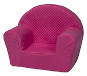 Krzesła obrotowe dla dzieci - Fotelik dziecięcy pikowany kolor: różowy - miniaturka - grafika 1