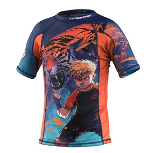 Rashguard dla dzieci Koszulka do MMA Fitness Extreme Hobby TIGER - Kimona, stroje i obuwie - miniaturka - grafika 1