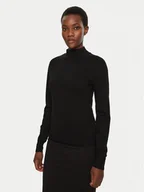 Swetry damskie - Morgan Sweter 242-MPRETTY Czarny Slim Fit - miniaturka - grafika 1