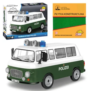 Cobi 24596 Samochód Barkas B1000 Polizei Policja 157 El. - Klocki - miniaturka - grafika 1