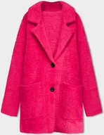 Swetry damskie - KRÓTKA WEŁNIANA NARZUTKA ALPAKA FUKSJA (7108-1) - MADE IN ITALY - miniaturka - grafika 1