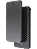 Etui i futerały do telefonów - Black Rock - Etui Carbon 360 stopni Glass Case pasuje do Samsung Galaxy A53 5G I etui na telefon komórkowy, zamknięcie na magnes, zestaw Cover Set (czarny z tylną stroną z włókna węglowego) - miniaturka - grafika 1