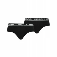 Majtki męskie - HEAD MAJTKI MĘSKIE SLIPY BRIEF 2P BLACK r.S - miniaturka - grafika 1