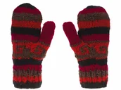 Rękawiczki - Feltiness, Rękawiczki wełniane bordowe, 100% wełna owcza - miniaturka - grafika 1