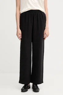 Calvin Klein Jeans spodnie damskie kolor czarny proste high waist LV047C636G - Spodnie sportowe damskie - miniaturka - grafika 1