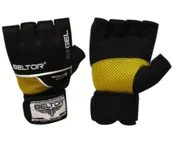 Pozostałe akcesoria do sportów walki - Beltor owijki żelowe Neo Gel L czarno/żółte B0147 - miniaturka - grafika 1