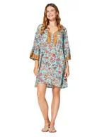 Sukienki - Aller Simplement Sukienka w kolorze turkusowo-pomarańczowym - miniaturka - grafika 1