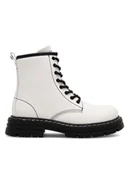 Buty dla dziewczynek - Nelli Blu Trapery CS6150-01 Biały - miniaturka - grafika 1