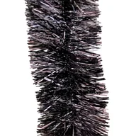 Ozdoby bożonarodzeniowe - Łańcuch choinkowy 200 x 10 cm czarny - miniaturka - grafika 1