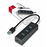 Huby USB - HUB USB Axagon HUB USB 3.0 3 PORTY HUE-S2B - miniaturka - grafika 1