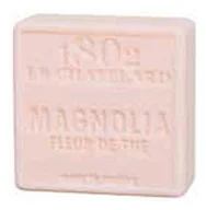 Mydła - Le Chatelard, kwadratowe mydło marsylskie Magnolia-Kwiat herbaty, 100 g - miniaturka - grafika 1