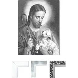 Obraz Jezus Chrystus Dobry Pasterz - Ikony i obrazy sakralne - miniaturka - grafika 1