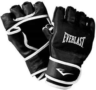 Everlast Dorosłych Artykuł Box Aka M/Arts Leather Grappling Gloves, Czarny, S (S/057330 03310_Black_S) - Rękawice bokserskie - miniaturka - grafika 1