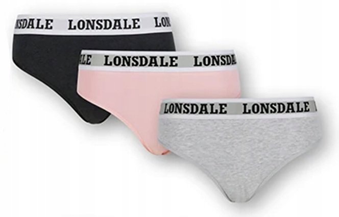 LONSDALE FIGI DAMSKIE ROZMIAR L 3-pack