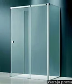 Kabiny prysznicowe - SWIAC KASSARI PLUS przyścienna Kabina prysznicowa trójścienna 100x80cm prawa - miniaturka - grafika 1