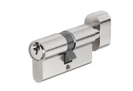 Zamki i wkładki - Wkładka bębenkowa Abus KE45N 30g/40 z gałką nikiel, na blistrze, kl.A, 3 klucze nacinane - miniaturka - grafika 1