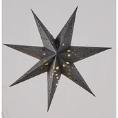 Oświetlenie świąteczne - Gwiazdka papierowa LED 35 x 35 cm czarna - miniaturka - grafika 1
