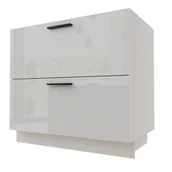 Meble kuchenne - Torino Szafka Dolna D2A/90/1Wew Hettich Biały Połysk - miniaturka - grafika 1