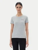 Koszulki i topy damskie - EA7 Emporio Armani T-Shirt 7W000492 AF10373 O8002 Szary Regular Fit - miniaturka - grafika 1