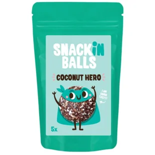 Ładowarka solarna SNACKin BALLS Coconut Hero 65 g - Zdrowa żywność - miniaturka - grafika 1